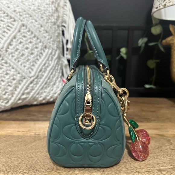 Coach Mini Rowan in Embossed Signature Print - Picture 2 of 9